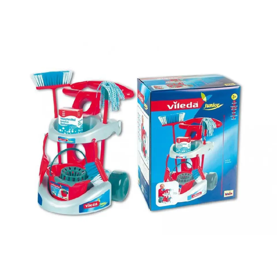 ⁨Vileda cleaning trolley with accessorie⁩ at Wasserman.eu