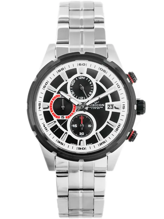 ZEGAREK MĘSKI RUBICON RNDE09 (zr101b) chronograf szafirowe szkło w sklepie Wasserman.eu