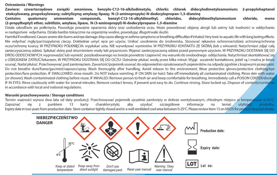 ⁨DETRO CID ENZYM 2 l Preparat enzymatyczny do dezynfekcji endoskopów i narzędzi⁩ w sklepie Wasserman.eu