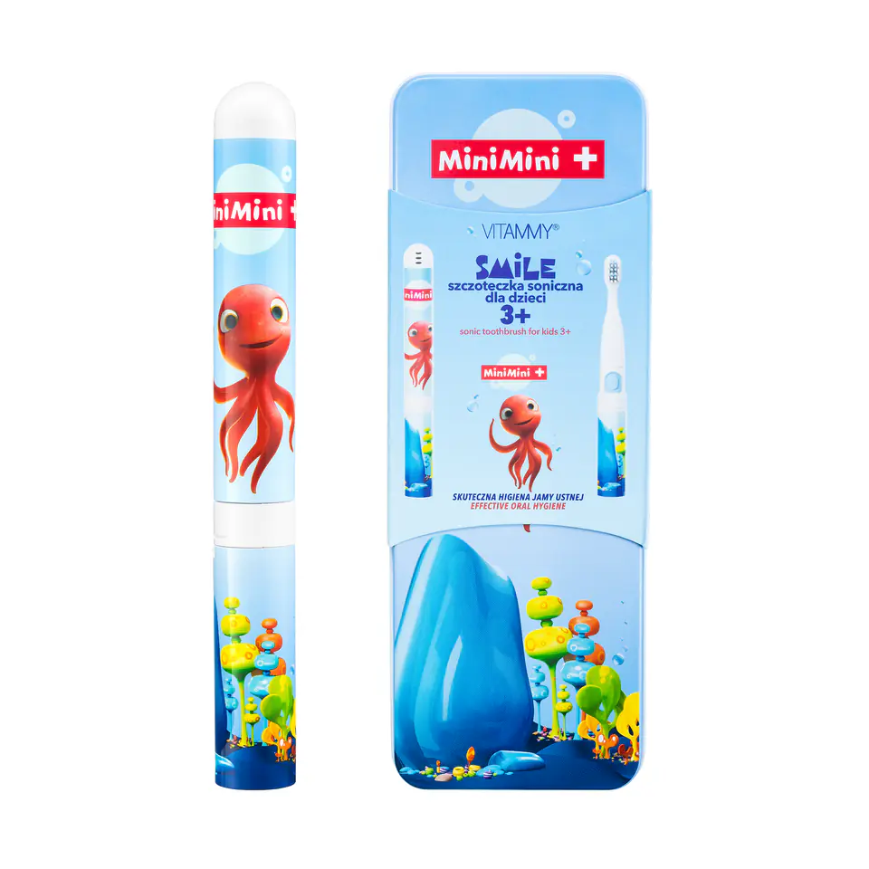 ⁨VITAMMY SMILE MINIMINI+ OŚMIORNICZKA LOLA Szczoteczka soniczna do zębów dla dzieci 3+⁩ w sklepie Wasserman.eu