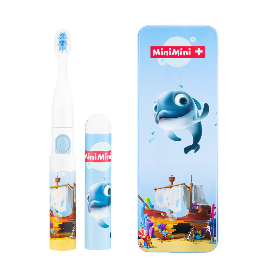 ⁨VITAMMY SMILE MINIMINI+ DELFINEK FINEK Szczoteczka soniczna do zębów dla dzieci 3+⁩ w sklepie Wasserman.eu