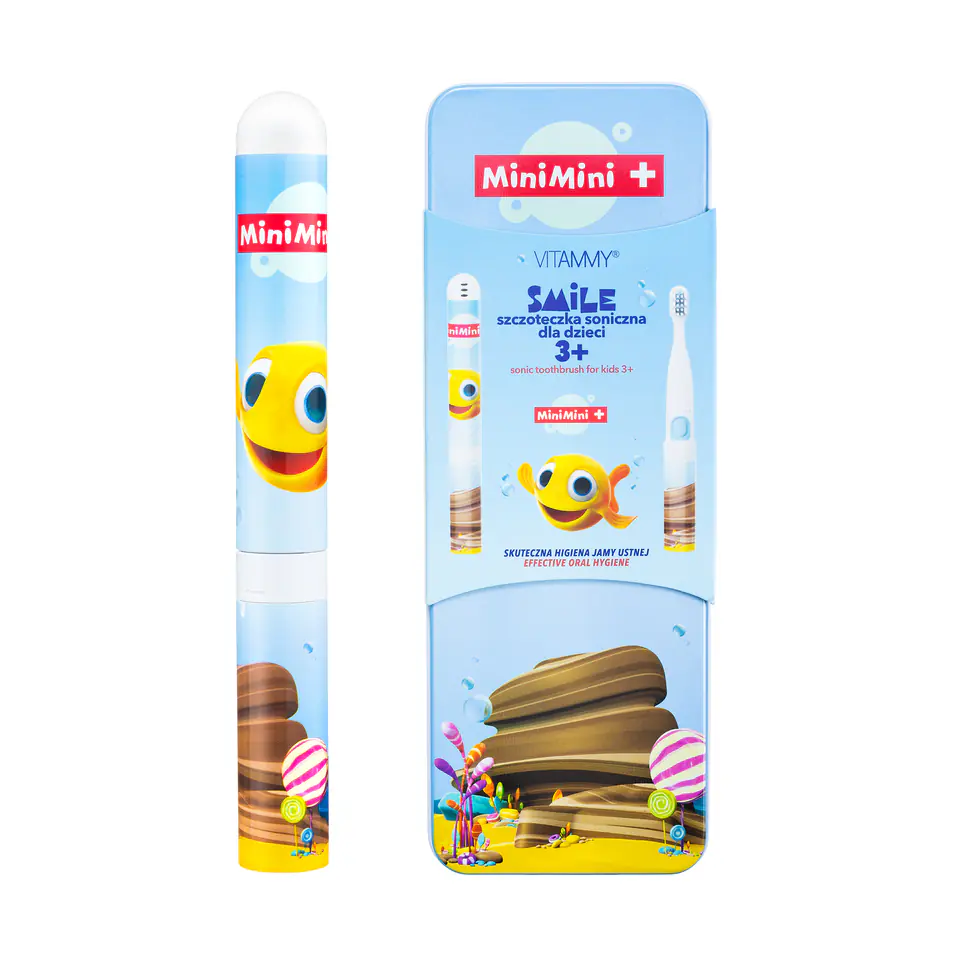 ⁨VITAMMY SMILE MINIMINI+ RYBKA Szczoteczka soniczna do zębów dla dzieci 3+⁩ w sklepie Wasserman.eu