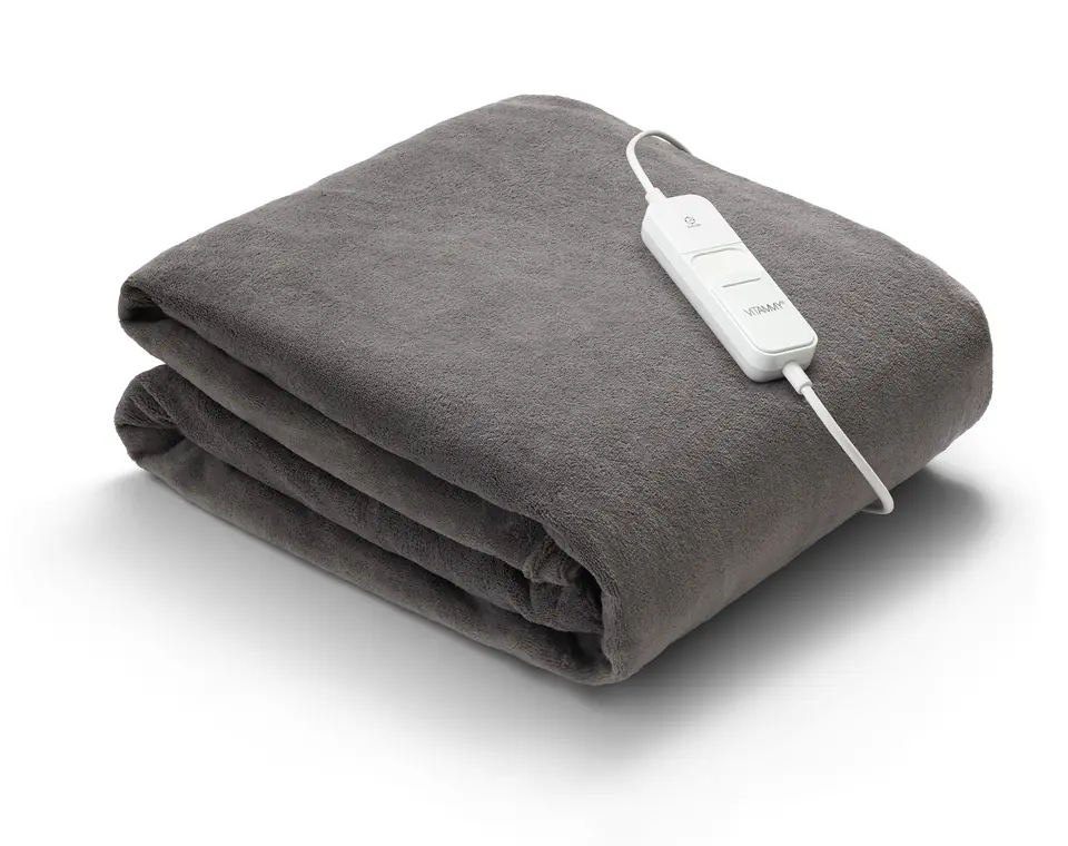 ⁨VITAMMY HUGGY PLAID 180X130 DARKGREY Pled rozgrzewający elektryczny z pilotem⁩ w sklepie Wasserman.eu