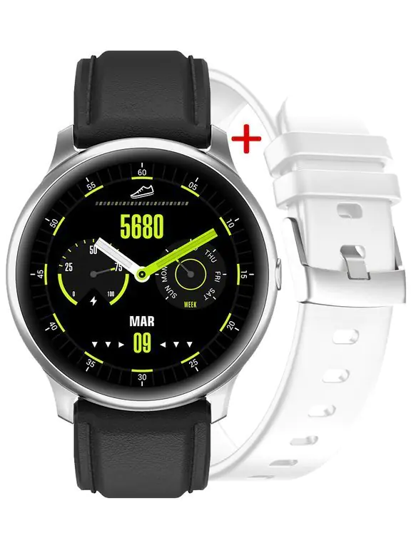 ⁨SMARTWATCH MĘSKI G. Rossi G.RSWSF1-3C1-1 silver/black + dodatkowy PASEK (sg003a)⁩ w sklepie Wasserman.eu