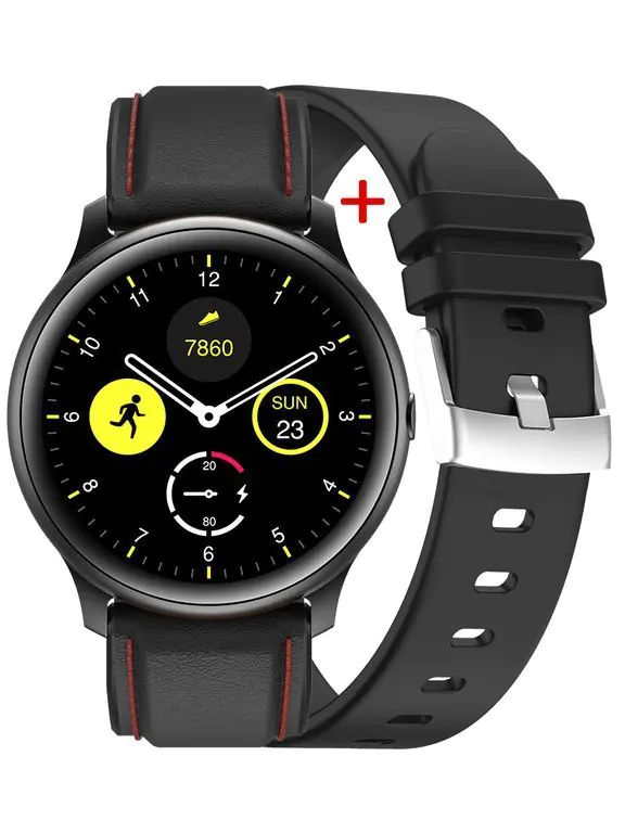 ⁨SMARTWATCH MĘSKI G. Rossi G.RSWSF1-1A1-1 black + dodatkowy PASEK (sg003e)⁩ w sklepie Wasserman.eu