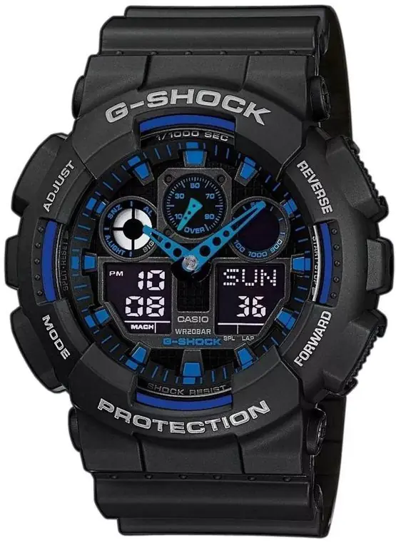 ⁨ZEGAREK MĘSKI CASIO G-SHOCK GA-100-1A2ER (zd135b)⁩ w sklepie Wasserman.eu