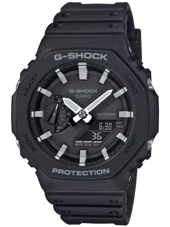 ⁨ZEGAREK MĘSKI CASIO G-SHOCK OCTAGON GA-2100-1AER (zd139a)⁩ w sklepie Wasserman.eu