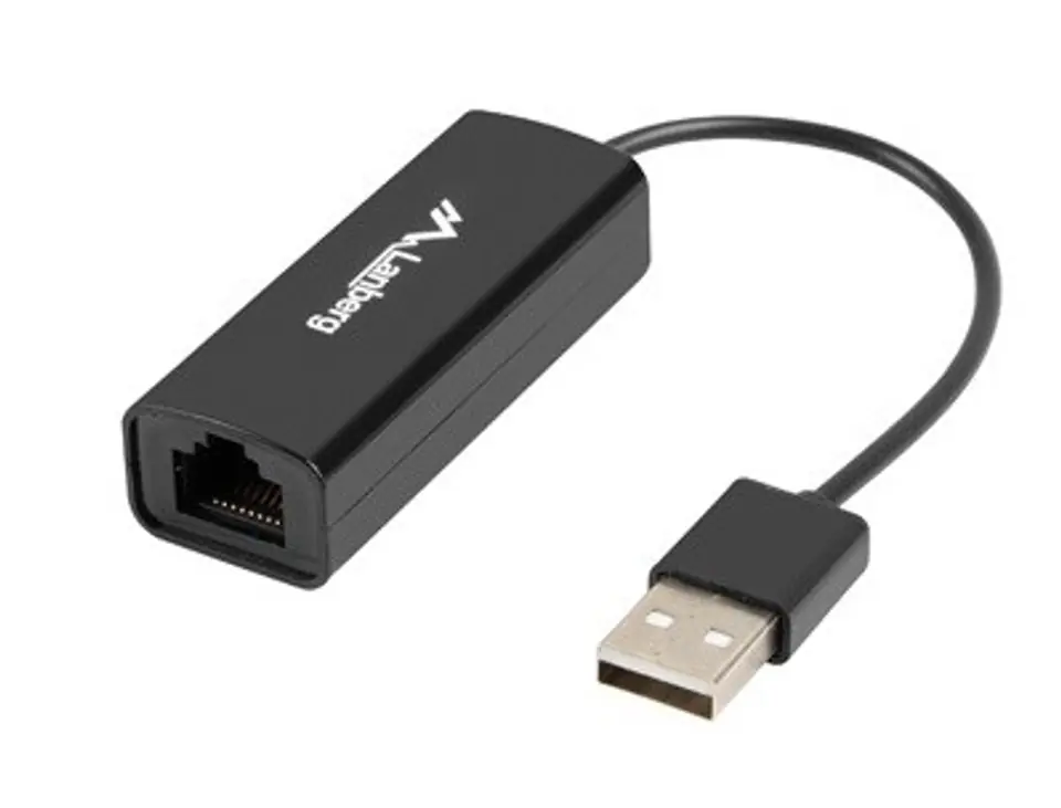 Network card USB 2.0 1X RJ45 100MB NC-0100-01 at Wasserman.eu