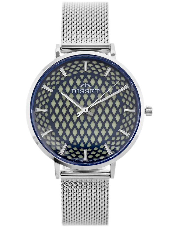 ⁨ZEGAREK DAMSKI BISSET BSBF32 (zb581c) - SZAFIROWE SZKŁO⁩ w sklepie Wasserman.eu