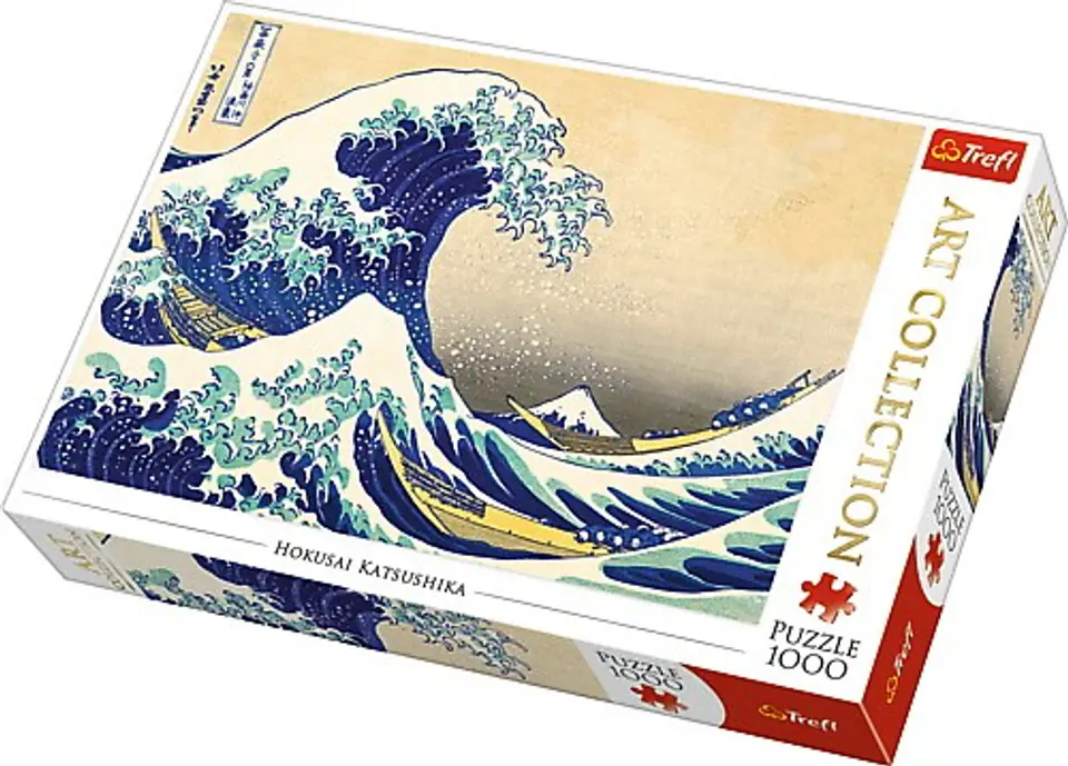 ⁨Puzzles 1000 elements Art Collection The Great Wave of Kanagawa⁩ at Wasserman.eu
