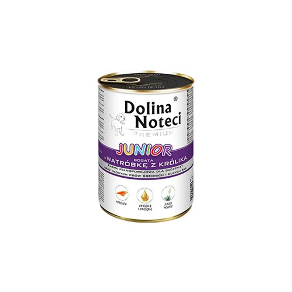 ⁨DOLINA NOTECI JUNIOR WĄTRÓBKA Z KRÓLikA 400g⁩ w sklepie Wasserman.eu