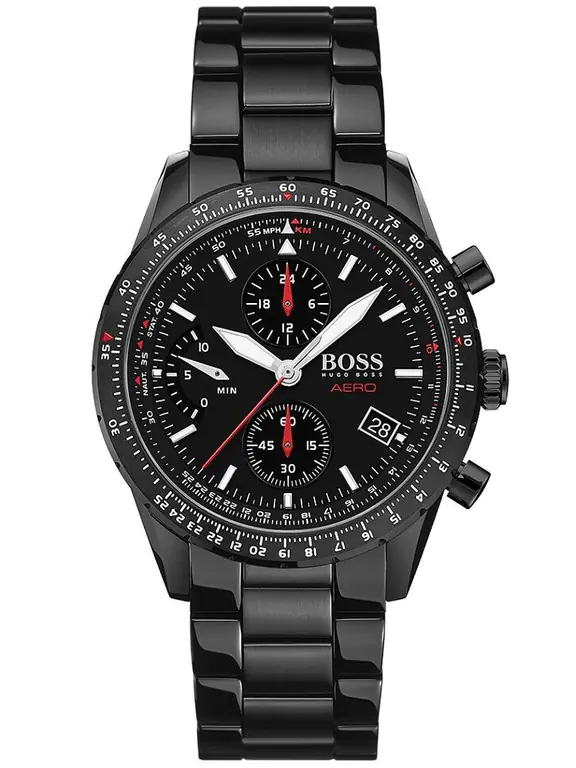 ⁨ZEGAREK MĘSKI HUGO BOSS 1513771 - AERO (zh015a)⁩ w sklepie Wasserman.eu