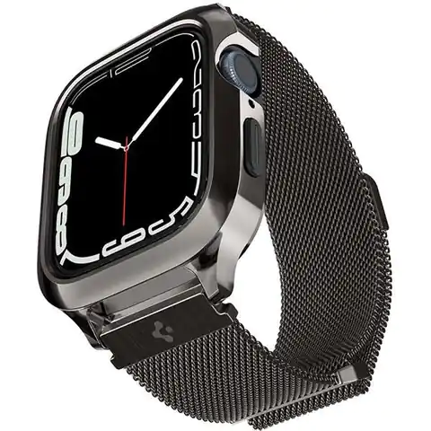 ⁨Spigen Metal Fit PRO Apple Watch 7/8 45mm grafitowy/graphite ACS04585⁩ w sklepie Wasserman.eu