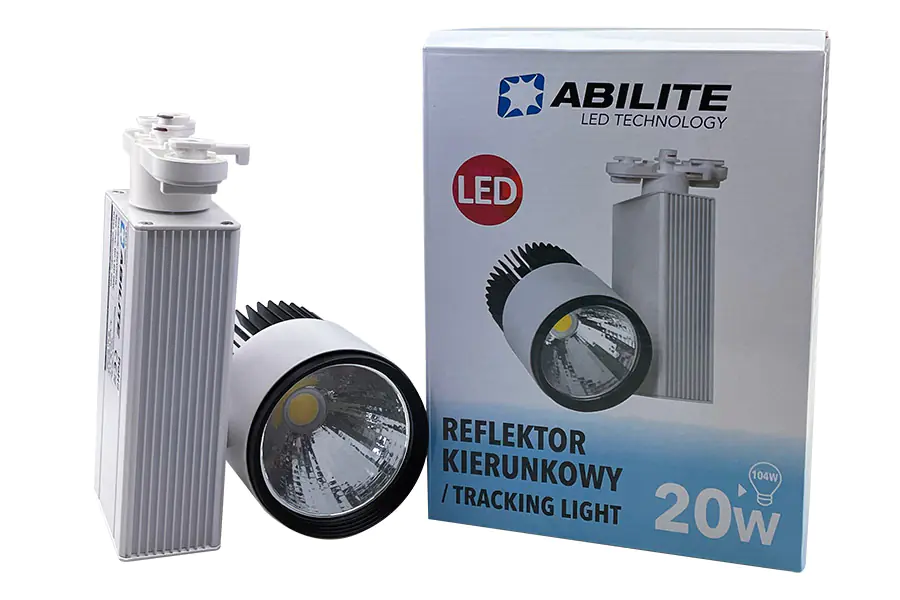 ⁨REFLEKTOR KIERUNKOWY TRACK LED ABILITE B.NATURALNA 20W/230V 1600LM 15° NA SZYNĘ⁩ w sklepie Wasserman.eu