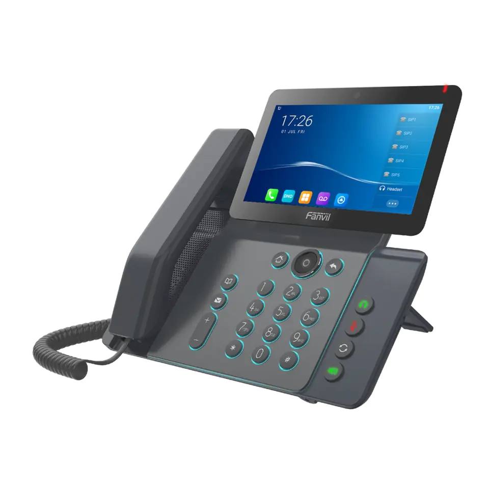 Fanvil V67 | VoIP Phone | Wi-Fi, Bluetooth, Android, HD Audio, RJ45 1000Mbps PoE, LCD display at Wasserman.eu