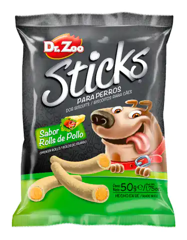 ⁨DR ZOO Sticks Rolls de Pollo - Paluszki dla psa o smaku roladek z kurczaka 50g [11254]⁩ w sklepie Wasserman.eu
