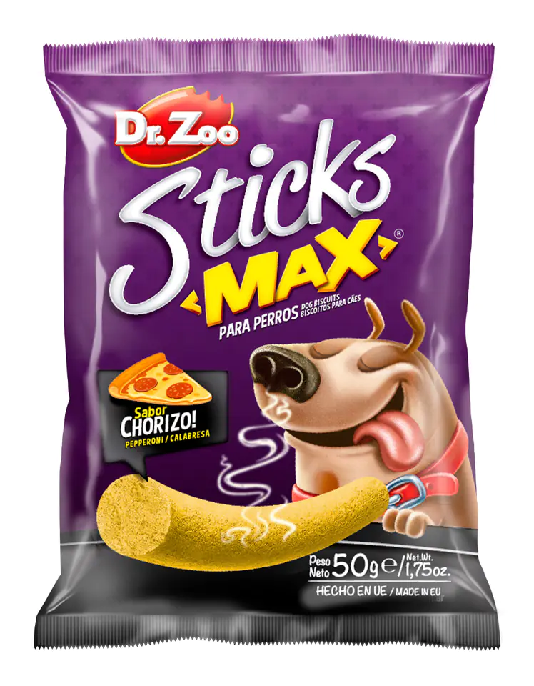 ⁨DR ZOO Sticks Max Chorizo - Paluszki Max dla psa o smaku chorizo 50g [11252]⁩ w sklepie Wasserman.eu