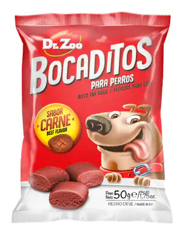 ⁨DR ZOO Bocaditos Carne - Przekąski dla psa o smaku wołowiny 50g [11139]⁩ w sklepie Wasserman.eu