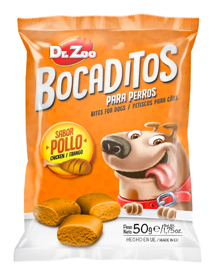 ⁨DR ZOO Bocaditos Pollo - Przekąski dla psa o smaku kurczaka 50g [11140]⁩ w sklepie Wasserman.eu