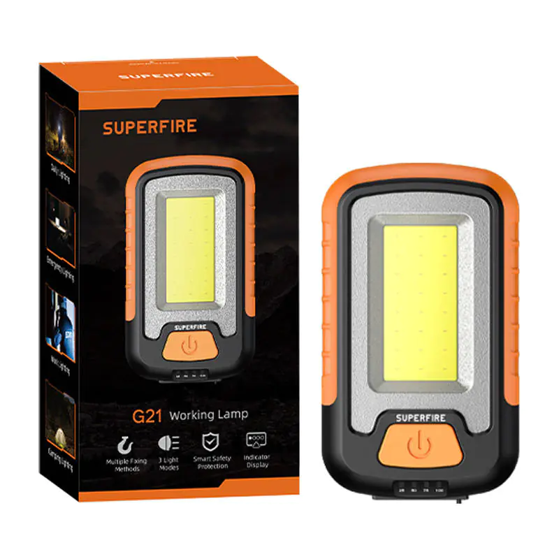 ⁨Latarka warsztatowa Superfire G21, 650lm, USB⁩ w sklepie Wasserman.eu