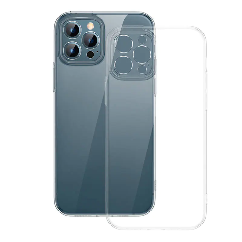 ⁨Zestaw ochronny Baseus Crystal przeźroczyste etui i szkło hartowane do iPhone 12 Pro (ultra cienkie)⁩ w sklepie Wasserman.eu