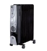 ⁨ELDOM Oil radiator RIBBY, 2500 W, 3 power levels, black⁩ at Wasserman.eu