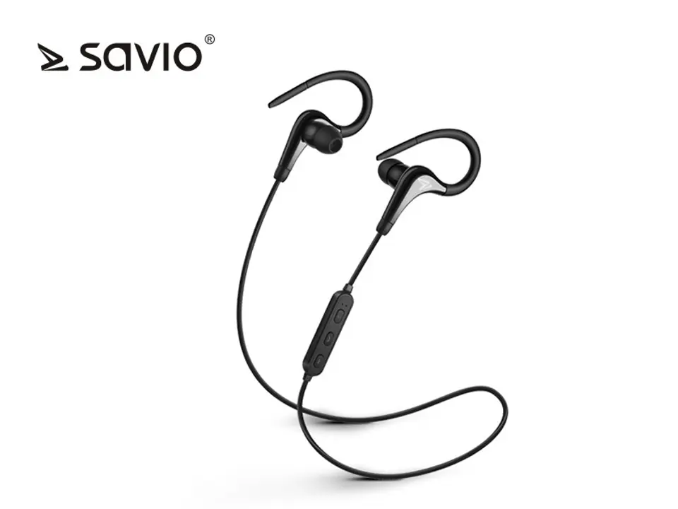 Bezprzewodowe słuchawki Bluetooth v.4.2 z mikrofonem Savio WE-03 Sport w sklepie Wasserman.eu