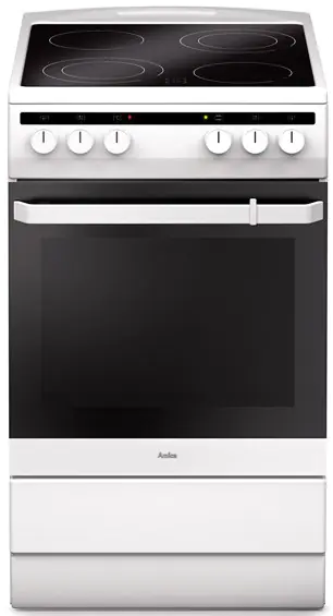 ⁨Amica SHC5865W Freestanding cooker Ceramic White A⁩ at Wasserman.eu