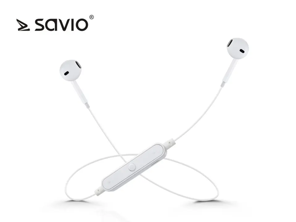 Bezprzewodowe słuchawki Bluetooth v.4.2 z mikrofonem earbuds Savio WE-01 Sport w sklepie Wasserman.eu
