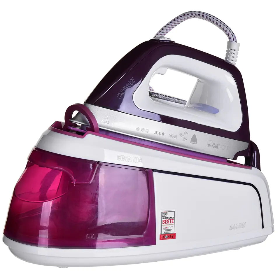 ⁨Dampfbügeleisen Clatronic DBS 3749 2300 W 1,2 l Keramik-Bügelsohle⁩ im Wasserman.eu