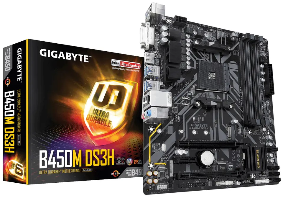 B450M DS3H AM4 B450 4DD R4 DVI/HDMI/M.2 uATX at Wasserman.eu