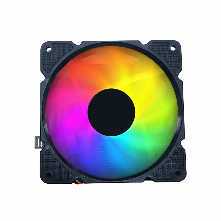 ⁨Gembird CPU-HURACAN-ARGB-X140 CPU cooling fan, 12 cm, 100 W, multicolor LED, 4 pin⁩ at Wasserman.eu