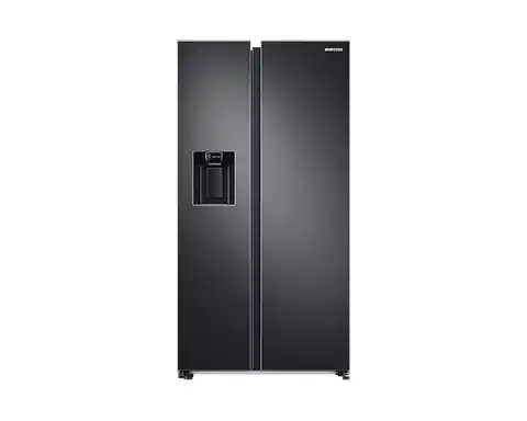 ⁨Samsung RS68A8840B1 side-by-side refrigerator Freestanding F Black⁩ at Wasserman.eu
