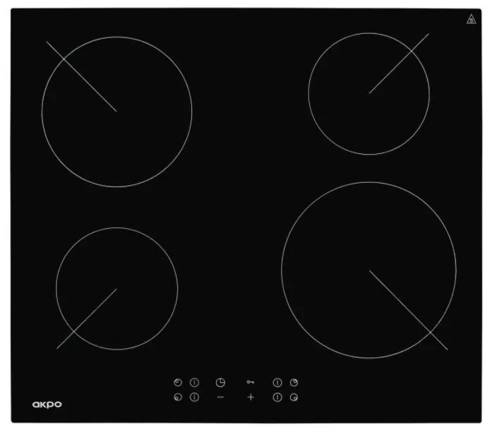 ⁨Ceramic hob Akpo PKA 58008/2 black 4 zone(s)⁩ at Wasserman.eu