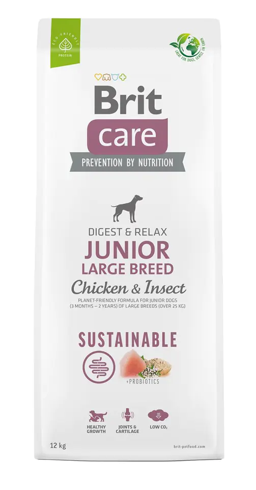⁨Brit Care Dog Sustainable Large Chicken Insect 12kg⁩ w sklepie Wasserman.eu