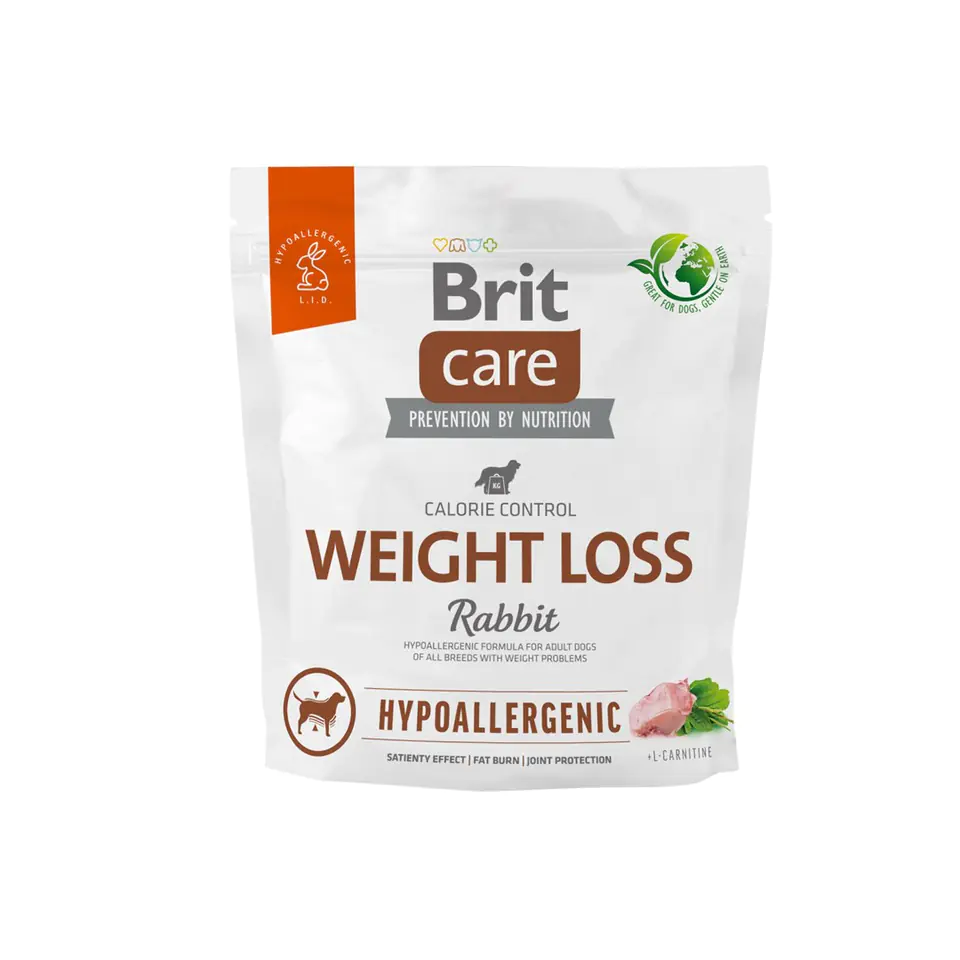 ⁨Brit Care Hypoallergenic weight loss 1kg pies⁩ w sklepie Wasserman.eu