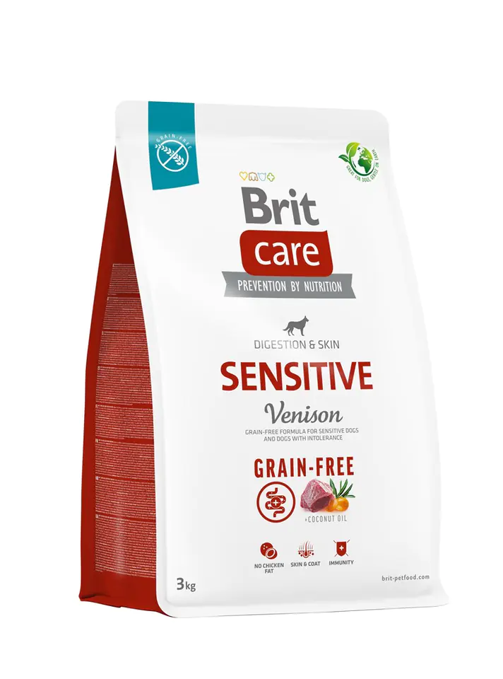 ⁨Brit Care Grain-free Sensitive Vension 3kg pies⁩ w sklepie Wasserman.eu