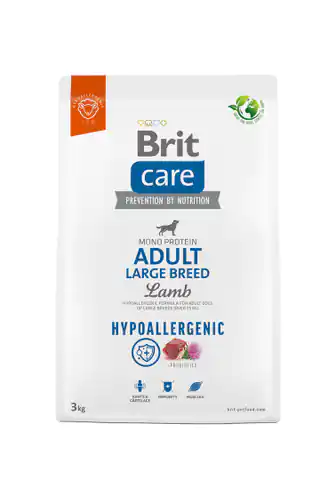 ⁨BRIT Care Hypoallergenic Adult Large Breed Lamb - dry dog food - 3 kg⁩ at Wasserman.eu