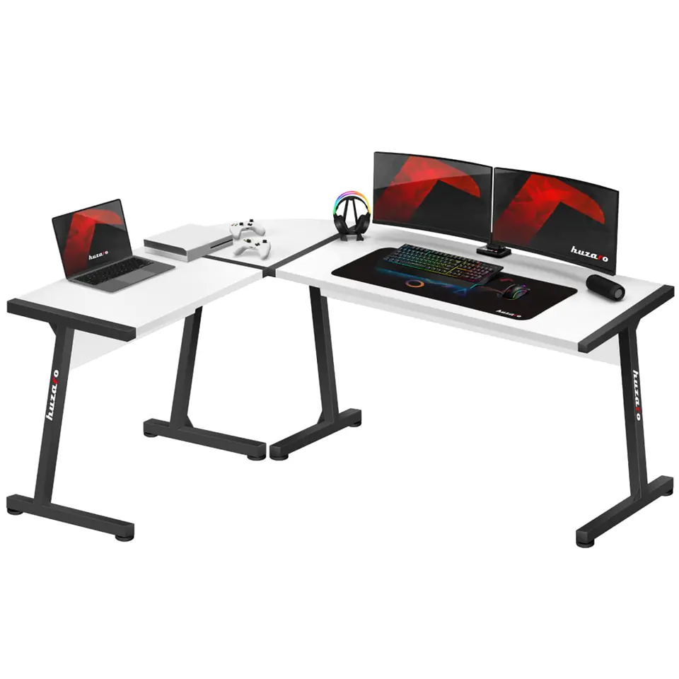 ⁨GAMING DESK HUZARO HERO 6.0 WHITE⁩ at Wasserman.eu