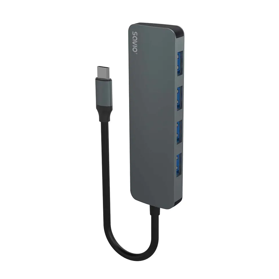 ⁨SAVIO Hub USB-C - 4 x USB-A, AK-54⁩ at Wasserman.eu