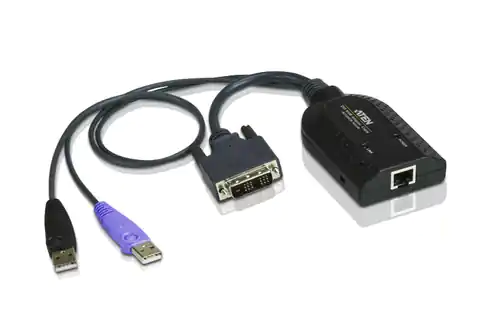 ⁨ATEN USB - DVI to Cat5e/6 KVM Adapter Cable (CPU Module)⁩ at Wasserman.eu