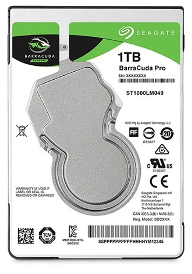 BarraCuda Pro 1TB 2,5'' 128MB ST1000LM049 at Wasserman.eu