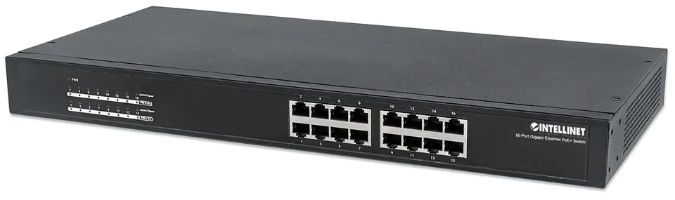 INTELLINET SWITCH GIGABIT 16X 1000MBPS RJ45 POE/PO w sklepie Wasserman.eu