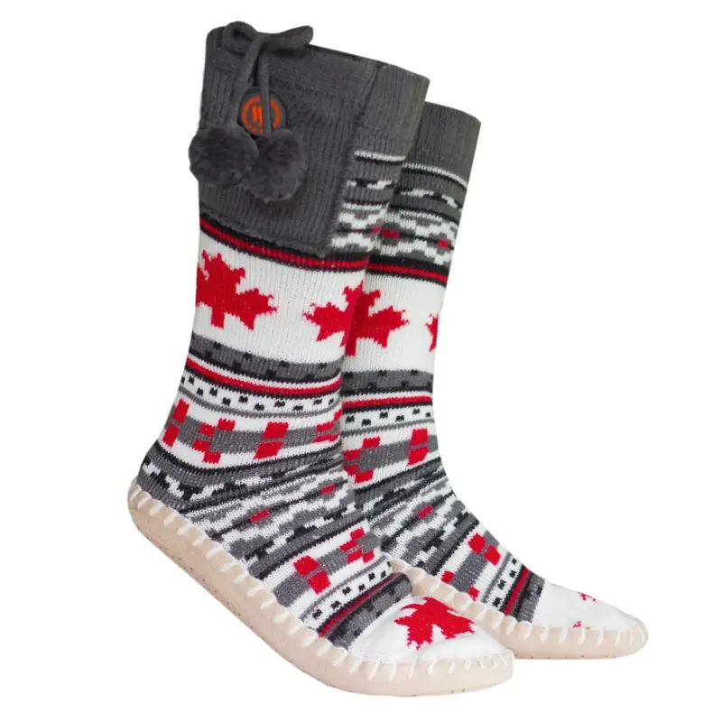 Glovii GQ4M slippers Slipper boot Unisex uni Grey, Red, White at Wasserman.eu