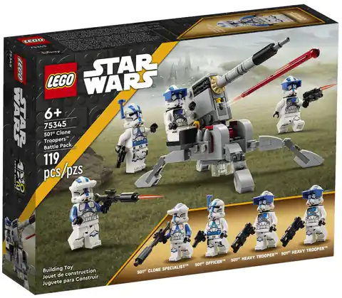 ⁨LEGO Star Wars 75345 Zestaw bitewny - żołnierze-klony z 501. legionu⁩ w sklepie Wasserman.eu