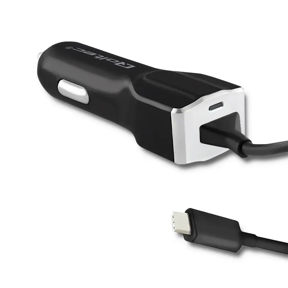 Car charger | 12-24V | 15W | 5V 3A | + USB type C cable at Wasserman.eu