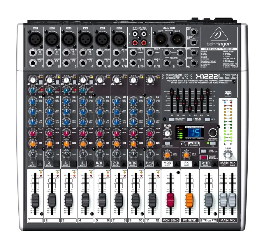 ⁨Behringer X1222USB audio mixer 4 channels⁩ at Wasserman.eu