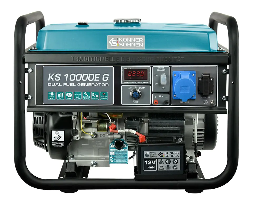 HYBRID GENERATOR SET 7,5KW,230V KÖNNER&SÖHNEN KS10000E G at Wasserman.eu