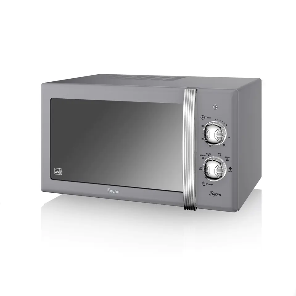 Kuchenka mikrofalowa Swan RETRO SM22130GRN (800W; 20l; kolor szary) w sklepie Wasserman.eu
