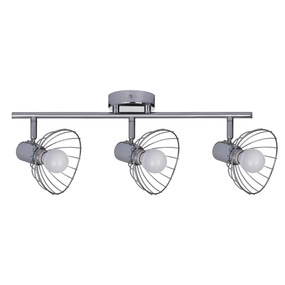 Activejet GIZEL triple ceiling wall light strip chrome E14 wall lamp for living room at Wasserman.eu